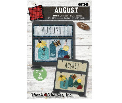 Block of the Month Series by Patch Abilities Inc Pattern and Templates - August (Pattern Only) MM13-8