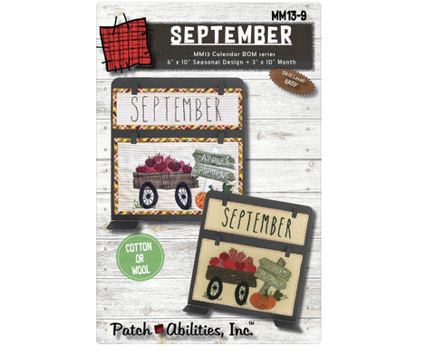 Block of the Month Series by Patch Abilities Inc Pattern and Templates - September (Pattern Only) MM13-9