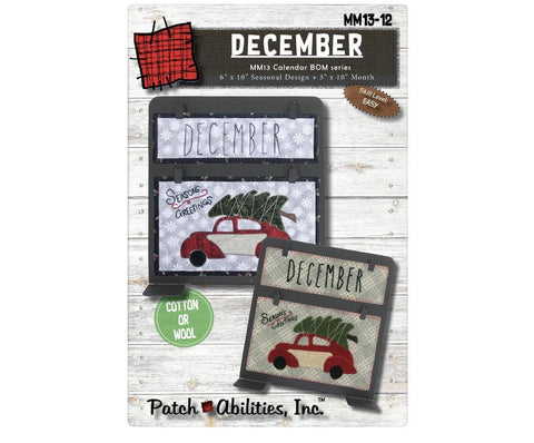 Block of the Month Series by Patch Abilities Inc Pattern and Templates - December (Pattern Only) MM13-12