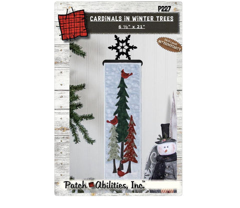 Cardinals in Winter Trees Pattern P227H by Patch Abilities / Includes Hanger