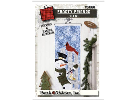 Frosty Friends P316BH Pattern by Patch Abilities / Includes Hanger and Buttons