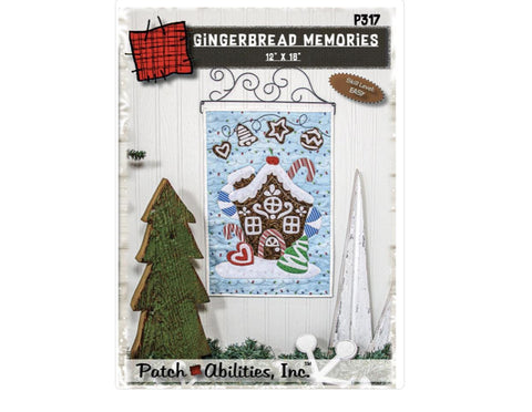 Gingerbread Memories P317H Pattern by Patch Abilities / Includes Hanger