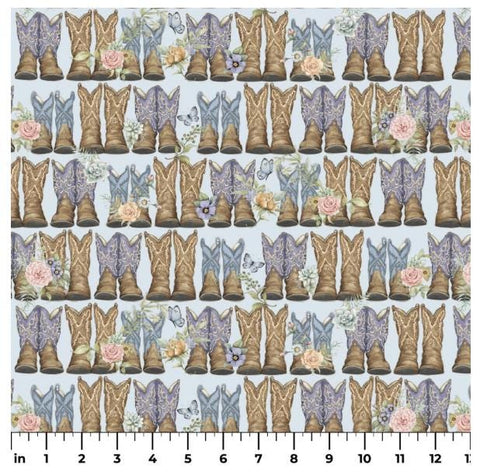 Highland Ranch SPR81427-506028 Dusty Boots by Susan Winget for Springs Creative