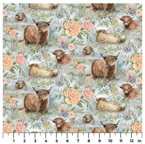 Highland Ranch SPR81425-160028 Cow Ranch by Susan Winget for Springs Creative