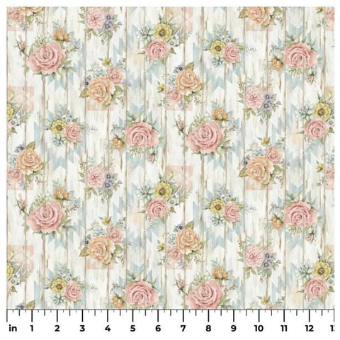 Highland Ranch SPR81424-160028 Country Rose by Susan Winget for Springs Creative
