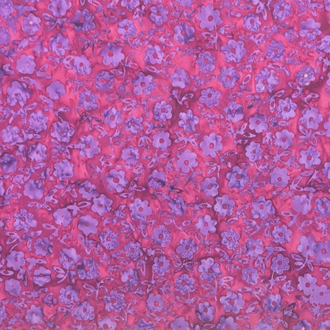 BATIK - Expressions Daisy Dots BT23402-187 Masquerade Berry Fabric / Purple Flower Tjap