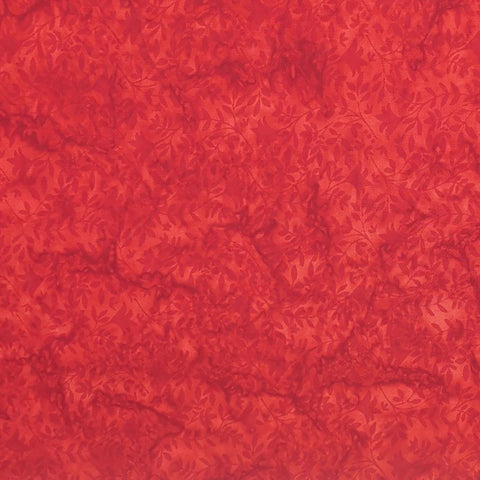 BATIK - Let Freedom Reign Expressions BT23196-217 - Red Tone-on-Tone Vine Print