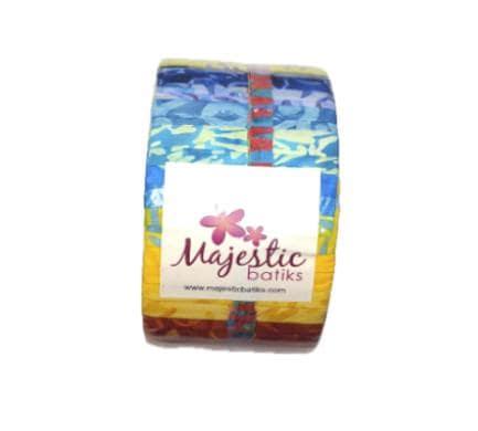Majestic Batiks Confetti (40) 2-1/2" Fabric Strips