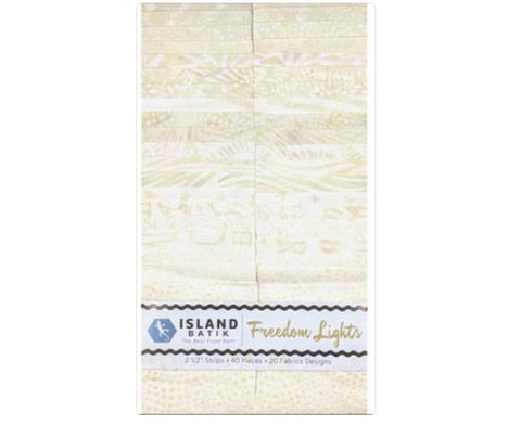 Island Batik Freedom Lights Strip Set / (40) 2.5"x44" Fabric Strips ST-ISBFRL