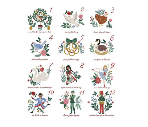 A Pear-Fect Christmas Fabric Panel by Riley Blake Designs P14978 ~ 36"x44"