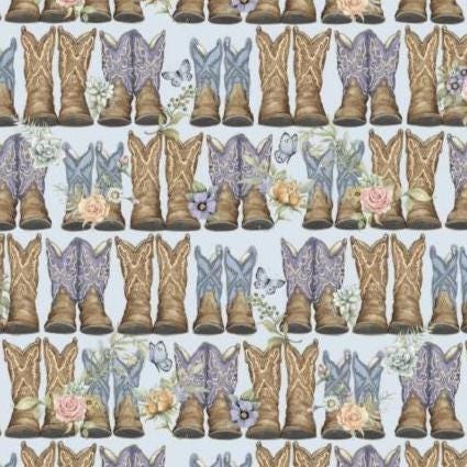 Highland Ranch SPR81427-506028 Dusty Boots by Susan Winget for Springs Creative