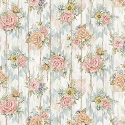 Highland Ranch SPR81424-160028 Country Rose by Susan Winget for Springs Creative