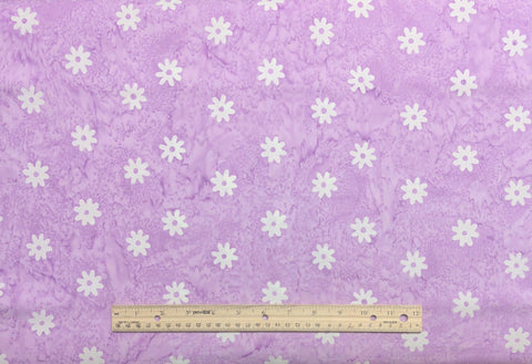 BATIK - Expressions Daisy Dots BT23405-171 Amethyst Light Purple Fabric / White Flower Tjap