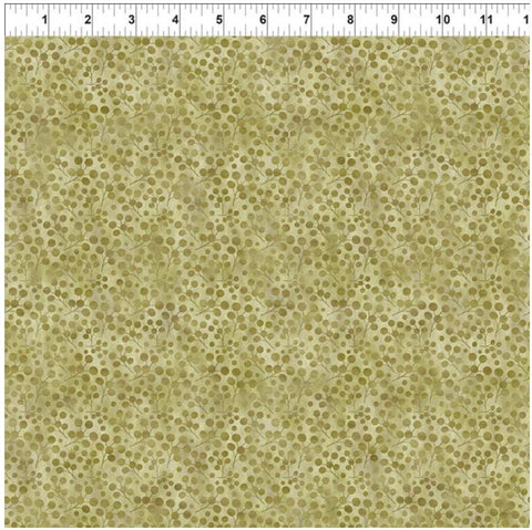 Autumn Celebration Berries Green 9AUT-2 by Jason Yenter for In the Beginning Fabrics