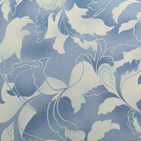 Boutique 16048-24 by Chez Moi for Moda - Denim Blue Colored Tonal Fabric / Pale Blue Giant Vine Print