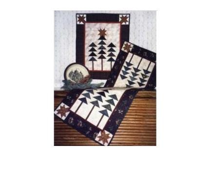 Triple Trees Pattern #201 Table Runner of Wall Hanging Pattern - Helen C Thorn