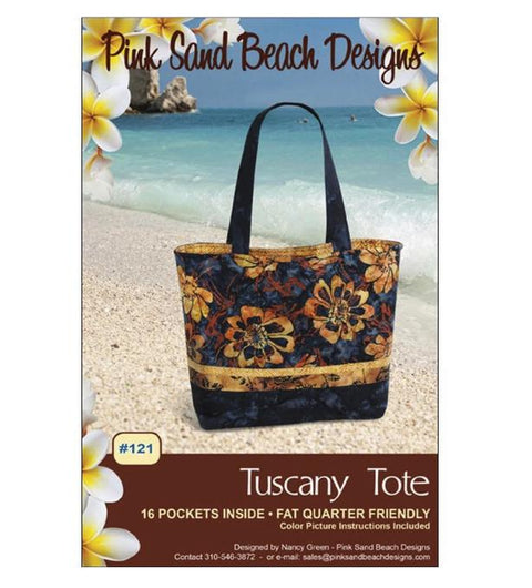 Tuscany Tote Pattern #121 - Pink Sand Beach Designs / Fat Quarter Friendly
