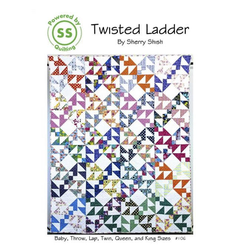 Twisted Ladder by Sherry Shish #106 / Includes 6 Sizes Baby to King / Skill Level Beginner / Layer Cake Friendly