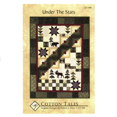 Under the Stars Piecing and Applique Quilt Pattern - Cotton Tales CT148 / Scrap and Fat Quarter Friendly