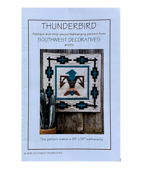 Thunderbird Applique and Strip-Pieced Wall Hanging Pattern from Southwest Decoratives Pattern #110131