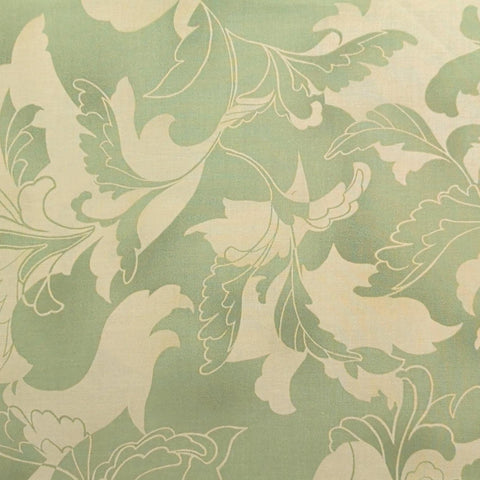 Boutique 16048-14 by Chez Moi for Moda - Green Fabric / Tan Giant Vine Print