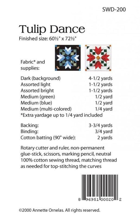 Tulip Dance Quilt Pattern - Southwind Designs SWD-200