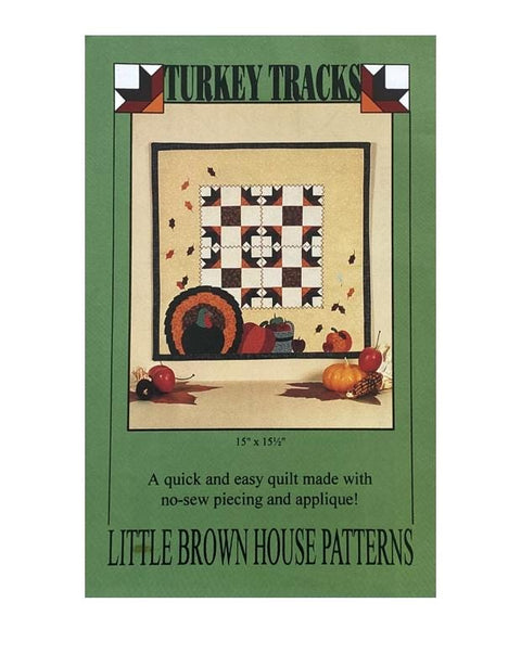 Turkey Tracks Applique Wall Hanging Pattern - Little Brown House Patterns / Pattern #AP122