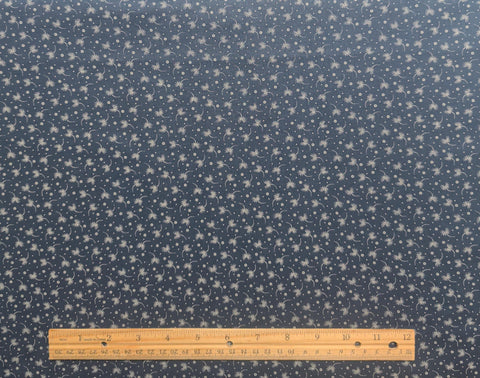 Blueberry Crumble Cake by Blackbird Designs 2685 Moda - Blue Fabric / White Print