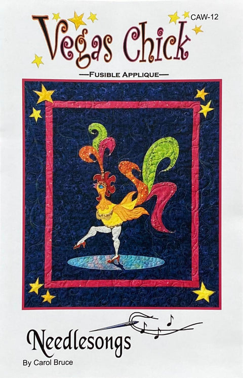 Vegas Chick (Fusible Applique) Wall Hanging by Carol Bruce Needlesongs CAW-12