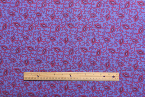 Alsace by Jinny Beyer for RJR Fashion Fabrics - Light Purple Fabric / Pink Leaf Print