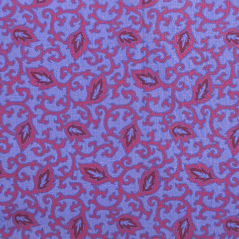 Alsace by Jinny Beyer for RJR Fashion Fabrics - Light Purple Fabric / Pink Leaf Print