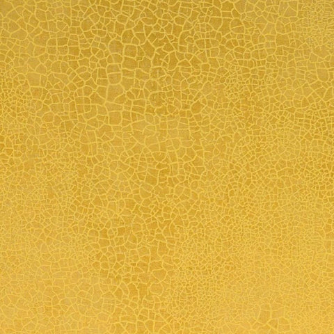 Golden Yellow Fabric / Crackle Print