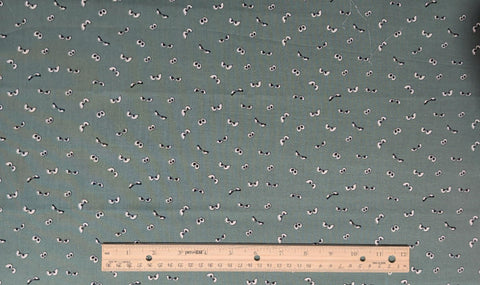 Riley Blake - Green Fabric / Googly Eye Print