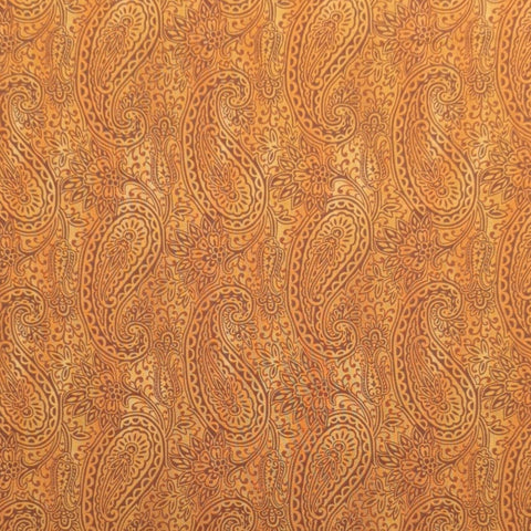 South Pacific 2467-22 Pacifica Paisley Terra Cotta Benartex - Terra Cotta Colored Tonal Fabric / Tone-on-Tone Paisley Print