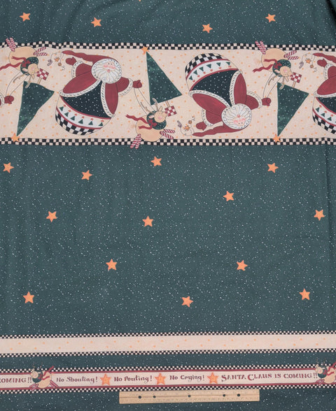 Christmas Triple Border Print 60" WIDE Fabric