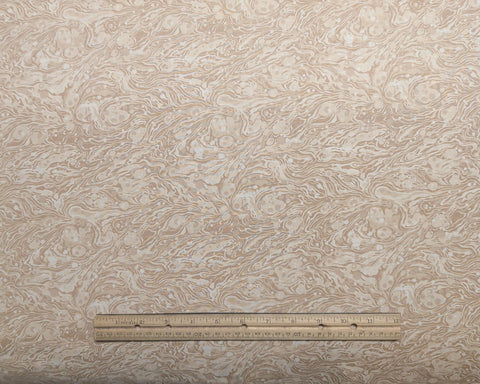 Benartex International Collection - Tan Tonal Blender Fabric / Tone-on-Tone "Marble" Pattern