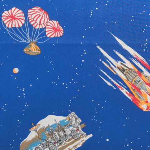Princess Fabrics Patt #356 Blue Fabric / Space Exploration Print