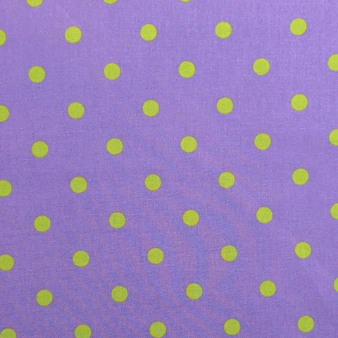 Ellen Meddock C-9020 2010 - Lavender Fabric / Bright Green Dot Print