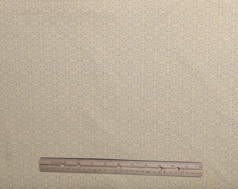 Dashing Roses DR407 Art Gallery Fabrics - Yellow Fabric / Taupe, Gray Medallion Print