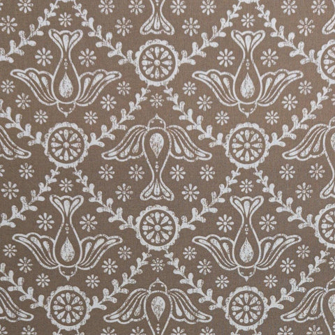 Gypsy Garden by Genevieve Gail 30964-3 Windham Fabrics - Tan Fabric / Cream Bird Stencil Print