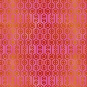 PAWsitivity 8PAW-1 Hex - Red by Jason Yenter for In the Beginning Fabrics