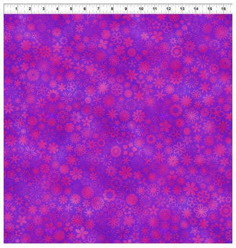 PAWsitivity 9PAW-2 Field - Purple by Jason Yenter for In the Beginning Fabrics