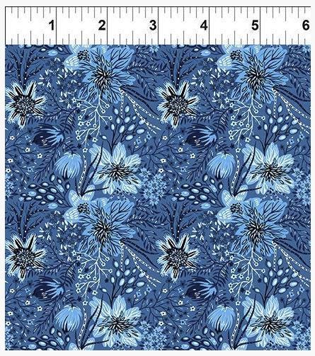 Whimsy 19WMS-1 Whimsy - Blue by Jason Yenter for In the Beginning Fabrics