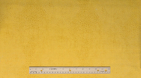 Golden Yellow Fabric / Crackle Print