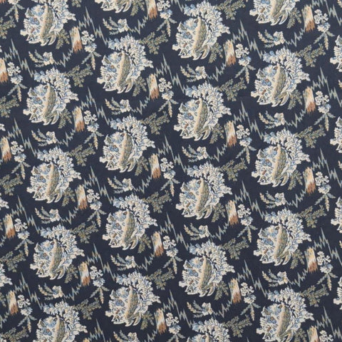 Ann Robinson Collection Shelburne Museum RJR Fashion Fabrics - Navy Fabric / White, Light Blue, Green Reproduction Style Print