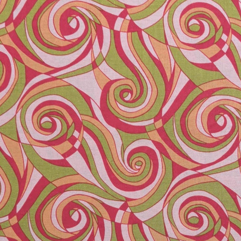 Summer Solstice 0246-2 RJR Fabrics 2010 - Pale Pink, Coral, Raspberry Flower Print Fabric