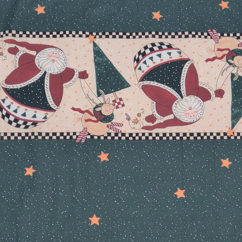 Christmas Triple Border Print 60" WIDE Fabric