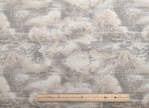 Discovery 1492 A Commemorative Design Jinny Beyer for RJR Fashion Fabrics 1992 - Tan Tonal Fabric / Black Sky Print