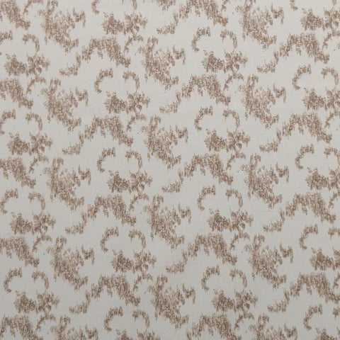 Cream Fabric / Brown Victorian Print - Selvage to Selvage Print