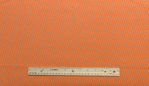 Judie Rothermel for Marcus Brothers Textiles - Orange Fabric / White Star Print